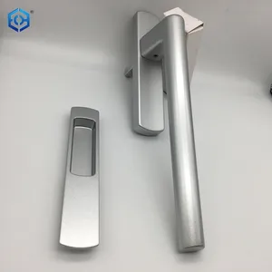 Kunci jendela pegangan pintu geser, pengunci jendela dengan kayu Hotel Stainless Steel silinder jendela Modern 3D SSS 1000 buah ECH