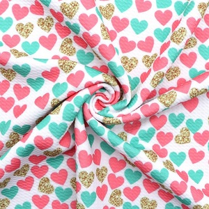 Custom Printed Shrink-Resistant 100% Polyester Stretch Thick 220gsm Jacquard Knit Bullet <strong>Fabric</strong> - Product Image 3