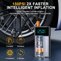 Booster Baterai Mobil Darurat Portabel 4-in-1 1500A Power Bank USB dengan Lampu LED Jump Starter Pompa Ban Mobil Kit Sepeda Motor EVA