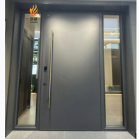 Porte d'entrée en fer de conception moderne, porte de sécurité de luxe pour l'extérieur de la maison, porte en métal, porte de sécurité en acier, prix d'usine
