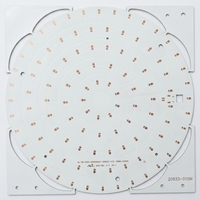 Carte de circuit imprimé (PCB) en aluminium LED ronde, PCB à noyau métallique à bonne dissipation thermique, circuit imprimé LED SMD 2835 pour lampe à panneau LED et éclairage Highbay