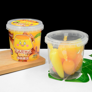 Envase Transparente Grueso de PP5 de Grado Alimenticio con Asa y Tapa para Pan, Alimentos Enlatados, Galletas, Gelatina, Azúcar, Chocolate - Product Image 2