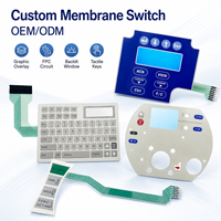Interruptor de Membrana Personalizado con Retroiluminación Gráfica para Interfaz HMI Industrial con Circuito FPC Flexible, Fabricante OEM ODM