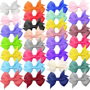5paris Candy color Bow Hairpins Hairpins Handmade Artificial Tecido Flor Para Meninas Cabeça Acessórios