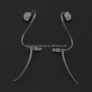 Puntas de Auricular de Ajuste Abierto para Tubo BTE Tradicional, Tubo Transparente Curvo con Bloqueo de Plástico, Auricular Binaural de Ajuste Abierto - Product Image 3