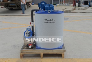 Indeice 2 tấn chất lượng cao <span class=keywords><strong>Flake</strong></span> máy nước đá thiết bị bay hơi Máy Làm Đá trống để lắp ráp - Product Image 4