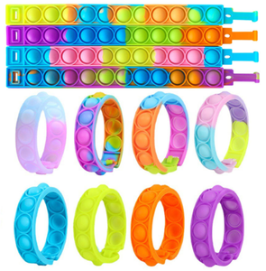 Pulsera Antiestrés de Silicona Ecológica con Diseño Tie-Dye para Niños, Alivia la Ansiedad, Simple y Divertida - Product Image 6