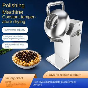 HB Commercial <b>Chocolate</b> Sugar Coating Polishing Machine Cooking Equipment with Motor 1-250kg/h Capacity - Product Image 4