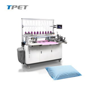 Hệ thống sản xuất vỏ gối bán tự động với tự động cắt tỉa và viền cho dây chuyền sản xuất dệt may gia đình - Product Image 1