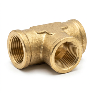 Raccord de tuyauterie en laiton sur mesure, à prix avantageux, haute pression, surface lisse, raccord en T égal à trois voies, résistant aux produits chimiques, connexion par soudure - Product Image 3