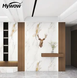 High End PET High Glossy Marble PVC Wall Panel Bamboo Charcoal Wood Veneer Crystal Carbon Plate