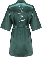 Peignoir de Mariage Personnalisé avec Nom et Date, Peignoir de Mariée en Faux Soie, Robe de Mariée, Robes de Mariée pour Femmes, Robe de Mariée pour Demoiselle d'Honneur, Robe de Mariage pour Femme, Robe de Soirée pour Enterrement de Vie de Jeune Fille