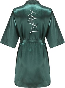 Accappatoio Personalizzato con Nome e Data per Matrimonio, in Finta Seta, per Sposa, Damigelle e Addio al Nubilato - Product Image 6