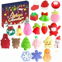 Nouveau Calendrier de l'Avent de Noël avec Mini Jouets Squishy de Haute Qualité, Jouets Squishy Mochi Mystère en Gros pour les Fêtes