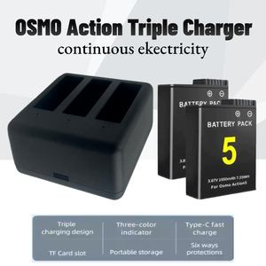 Ce chứng nhận USB-C nhanh sạc Dock đa-mô hình pin sạc cho hành động 5pro 4 3 máy ảnh - Product Image 5