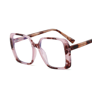 Độc đáo chống-ánh sáng màu xanh Leopard Cat <span class=keywords><strong>Eye</strong></span> vuông kính khung cho phụ nữ 2023 thời trang thương hiệu quá khổ máy tính Kính mắt nữ - Product Image 6
