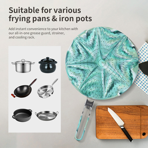 Paraspruzzi in Silicone Color Camouflage Resistente al Calore, Protezione Antischizzo per Padella - Product Image 5