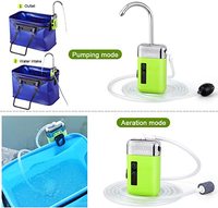 Pompe à air d'aquarium intelligente 3L/min avec capteur, recharge USB, économie d'énergie, basse pression, aérateur portable pour bassin, robinet extérieur, camping
