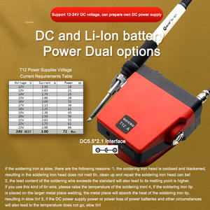 Stazione Saldante T12-A a Batteria Saldatore per Batteria agli Ioni di Litio Dewalt/Makita/Milwaukee Strumenti Elettrici Portatili per Riparazione - Product Image 2