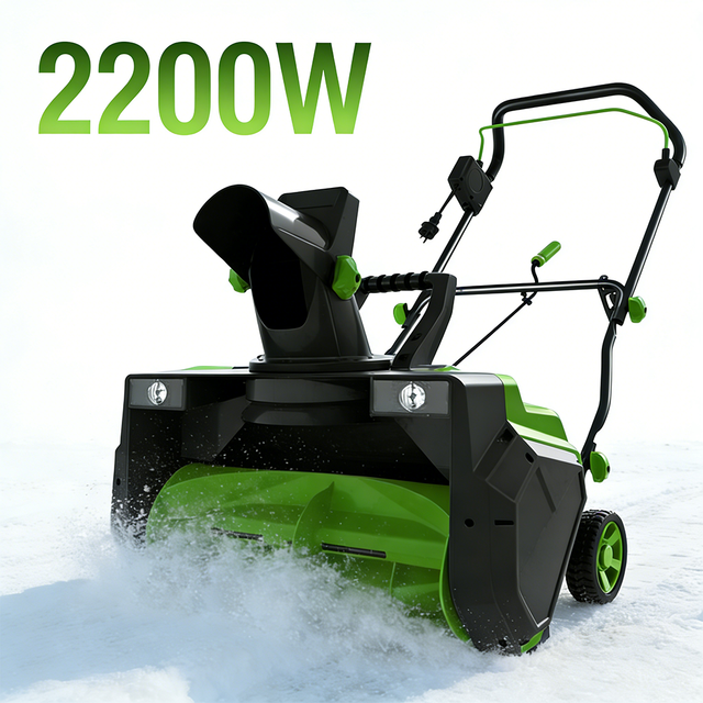 VERTAK 2200W Corded Electric Snow Blower 23Inch Walk-Behind Snow Thrower with Adjustable Chute for Home Driveway