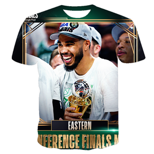 Livraison gratuite aux États-Unis, <span class=keywords><strong>maillot</strong></span> de basket-ball de la conférence est-amerique, MVP, 0, <span class=keywords><strong>maillot</strong></span> 3D, <span class=keywords><strong>Tatum</strong></span>, impression intégrale, <span class=keywords><strong>Celtics</strong></span>, n°. 7 Brown Casual Blank - Product Image 2
