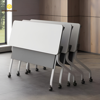 Fournisseur OEM de mobilier scolaire : Table de formation pliable pour bureau, salle de réunion et activités de discussion, modulable