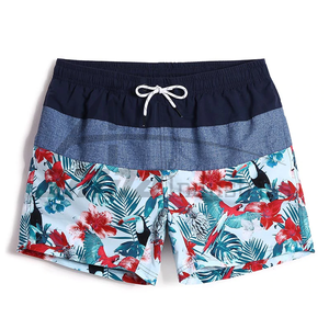 Offre Spéciale nouvelles femmes pantalons de plage motif personnalisé feuilles fleur impression Shorts de bain pour les femmes - Product Image 4