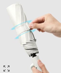 Travel Compact Inverted <b>Umbrella</b> with Ring Buckle Portable Large Strong <b>Windproof</b> Reverse Reflective <b>Umbrellas</b> for Rain Sun Gift - Product Image 4
