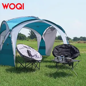 WOQI-Chaise de lune de camping pliable confortable avec coussin pour enfants, chaise de plage pliante intérieure et extérieure