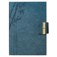 Ensemble cadeau de carnet personnalisable à motif bambou avec couverture en PU - Bloc-notes artistique et élégant