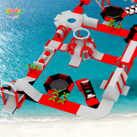 Parc aquatique gonflable de grande taille pour parc d'attractions et enfants, nouvelle conception, marque AirFunPro, matériau PVC