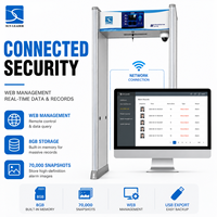 Detector de Metales Tipo Puerta para Seguridad Escolar con Pantalla LCD Inteligente y Baja Tasa de Falsas Alarmas, Solución de Seguridad para Campus