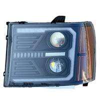 Ensemble de phares à LED noirs compatibles avec GMC Sierra 1500 2500 3500 HD 2007-2013, projecteur, plug and play