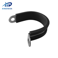 Nouvelle Arrivée - Collier de serrage pour tuyau en acier inoxydable 304 de type R, haute précision, sur mesure, avec revêtement en caoutchouc pour installation à vis