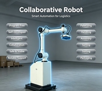 Paletizador Robótico Automático, Robot Colaborativo de Fácil Operación para Apilado de Bolsas a Granel