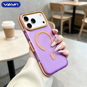 VAWI B510 2026 <span class=keywords><strong>Coque</strong></span> de téléphone antichoc de luxe au design populaire et coloré avec anneau métallique pour recharge sans fil à 360° pour <span class=keywords><strong>iPhone</strong></span> 18 Pro Max - Product Image 2