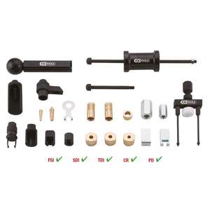 KS TOOLS - 152.1350 Jeu d'extracteurs de buses d'injecteurs pour VAG (24 pcs) - EAN 4042146590911 ENGINE AND TIMING SET - Product Image 2