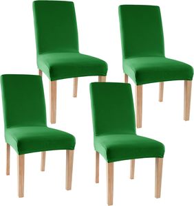 <b>Stretch</b> Spandex 190gsm Dining Chair Covers for Outdoor Dining Room Office & Kitchen Use <b>Machine</b> Washable Anti-dirty - Product Image 1