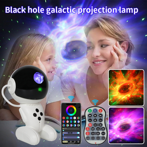 Projecteur Robot 14 Couleurs <span class=keywords><strong>Veilleuse</strong></span> Aurore Lampe Étoile Lune Haut-parleur Projecteur de Bruit Blanc Télécommande Lumières <span class=keywords><strong>Plafond</strong></span> Nuage - Product Image 4