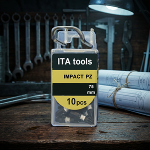 Embouts Pozidriv à impact de 1/4 " (75 mm) de qualité industrielle et DIY avec manchon coloré et finition phosphate-manganèse OEM/ODM - Product Image 1