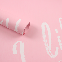 Papier d'emballage personnalisé imprimé « Je t'aime » pour bouquets de fleurs, feuilles de papier pour emballages cadeaux DIY, papier pour fleuristes