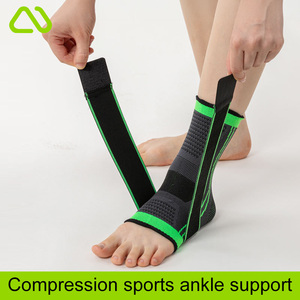 Oem ODM có thể điều chỉnh đàn hồi nén Nylon mắt cá chân hỗ trợ thể dục thể thao bảo vệ bảo vệ Bọc - Product Image 2