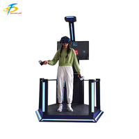 Simulateur de tir laser d'intérieur de mini machine de jeu de l'étape VR avec la plate-forme interactive debout à jetons de l'expérience active VR
