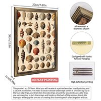 Toile d'art sur châssis en bois 20x30cm, motif Candy Skin Divers