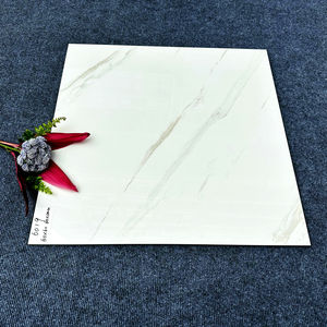 Azulejos de porcelana de <span class=keywords><strong>gres</strong></span> cerámico pulido blanco de Carrara de 8mm 60x60cm diseños modernos para habitaciones y paredes interiores - Product Image 4