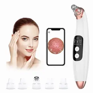 Upgrade Blackhead Remover with Visible Camera ABS Pore Vacuum Cleaner Tool for Face Skin Care US Plug for Head Whitehead Removal