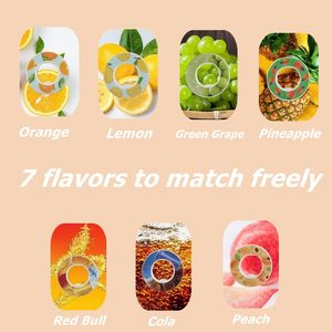 Bottiglia d'Acqua Personalizzabile con Aromatizzatore 650ML, Bottiglia in Plastica con Capsula per Aromi alla Frutta - Product Image 4