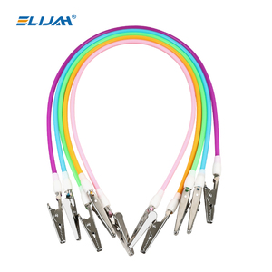 Attaches pour bavoirs dentaires ELIJAH certifiées CE Classe I avec cordon en silicone et pinces métalliques – Porte-foulards et serviettes colorés pour cliniques - Product Image 1