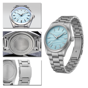 <span class=keywords><strong>Orologio</strong></span> da Uomo Personalizzato con Logo, Design Minimalista, 36mm, Impermeabile 3bar, Quadrante 3D Effetto Sabbia, Movimento al Quarzo, in Acciaio Inossidabile - Product Image 2