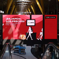 P3.91 Pantalla Led Montada EN LA Pared Interior 500x1000 Panel Led Instalación Fija Pared Led